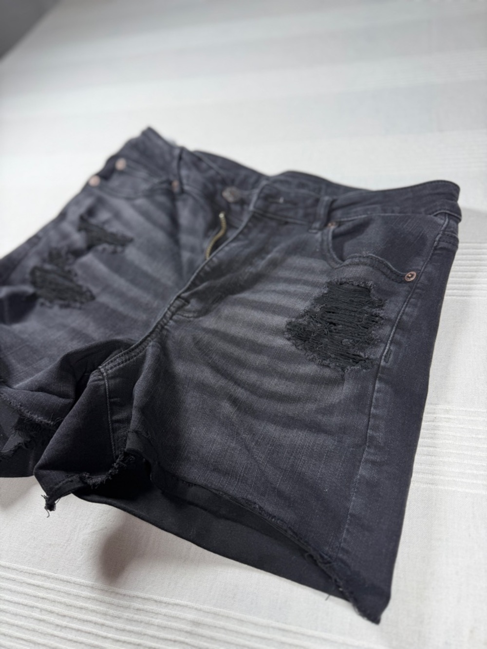 American Eagle Outfitters Black High Waist Women's Denim Shorts